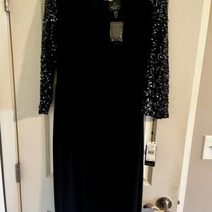 Adrianna Papell Black Cocktail Dress